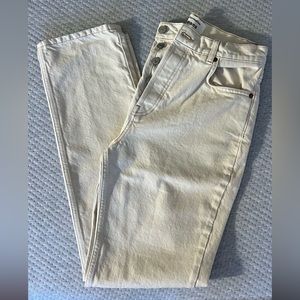NWOT Reformation Cynthia Jeans Cream size 27
